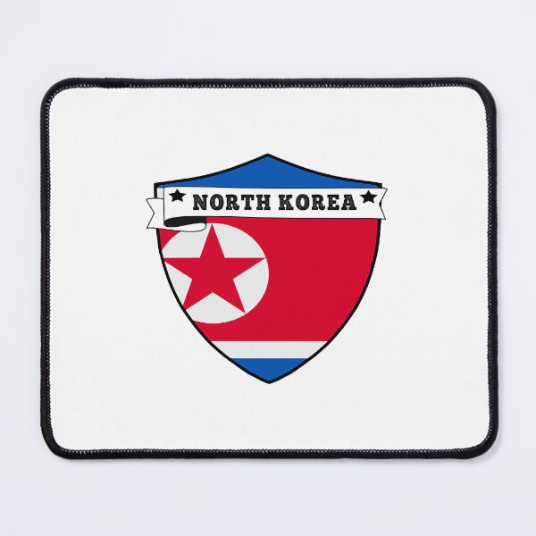 Item preview, NORTH KOREA COUNTRY SHIELD, MINIMALIST NORTH KOREA FLAG, I LOVE NORTH KOREA , BORN IN NORTH KOREA ,  designed and sold by edestiney.