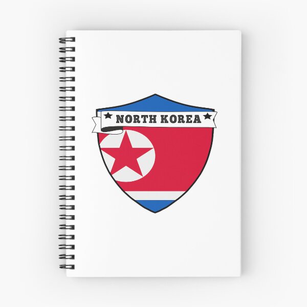 Item preview, NORTH KOREA COUNTRY SHIELD, MINIMALIST NORTH KOREA FLAG, I LOVE NORTH KOREA , BORN IN NORTH KOREA ,  designed and sold by edestiney.
