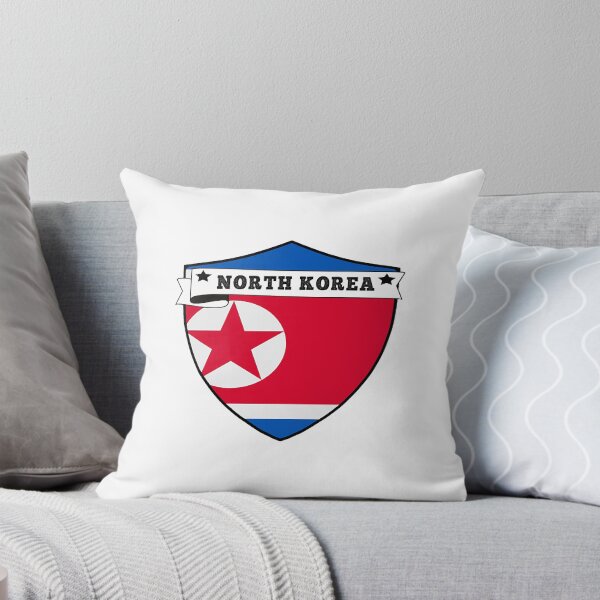 Item preview, NORTH KOREA COUNTRY SHIELD, MINIMALIST NORTH KOREA FLAG, I LOVE NORTH KOREA , BORN IN NORTH KOREA ,  designed and sold by edestiney.