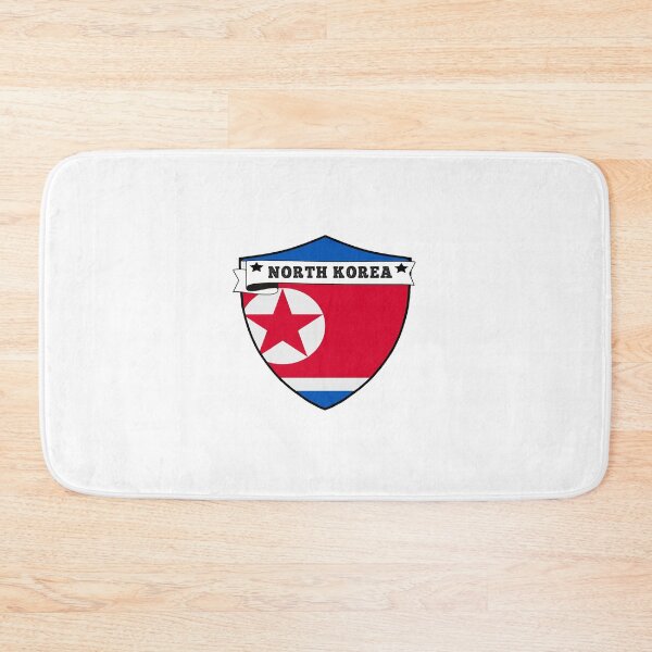 Item preview, NORTH KOREA COUNTRY SHIELD, MINIMALIST NORTH KOREA FLAG, I LOVE NORTH KOREA , BORN IN NORTH KOREA ,  designed and sold by edestiney.