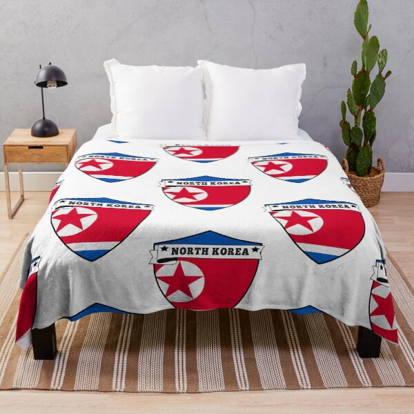 Item preview, NORTH KOREA COUNTRY SHIELD, MINIMALIST NORTH KOREA FLAG, I LOVE NORTH KOREA , BORN IN NORTH KOREA , designed and sold by edestiney.