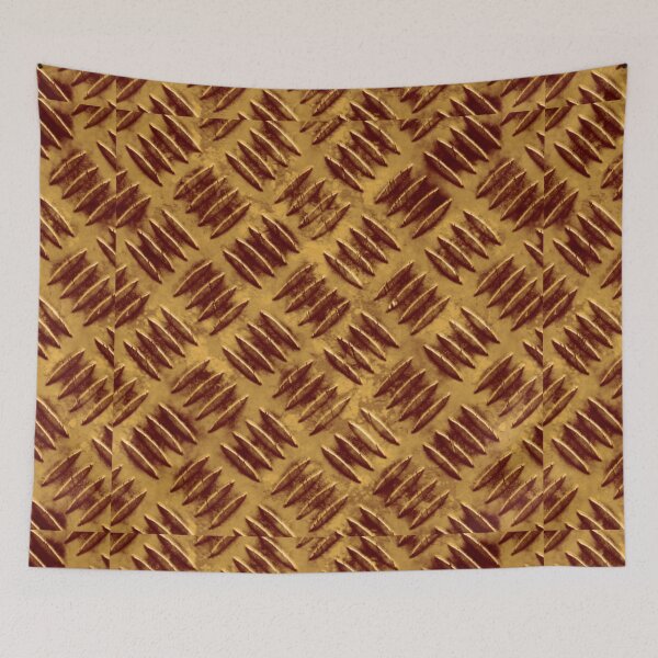 Item preview,  Rusty Rust Wall Chipped Paint Psychedelia Psychedelic Pattern Print Orange Brown Tan Gold designed and sold by Shayna Westfall.