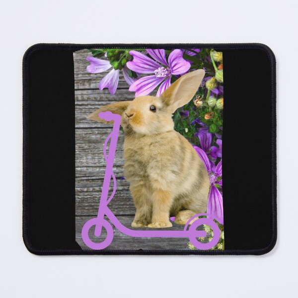 Item preview, Cute Bunny on Scooter designed and sold by SkateGalaxy.