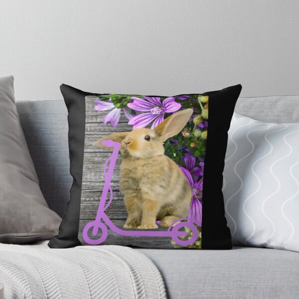 Item preview, Cute Bunny on Scooter designed and sold by SkateGalaxy.