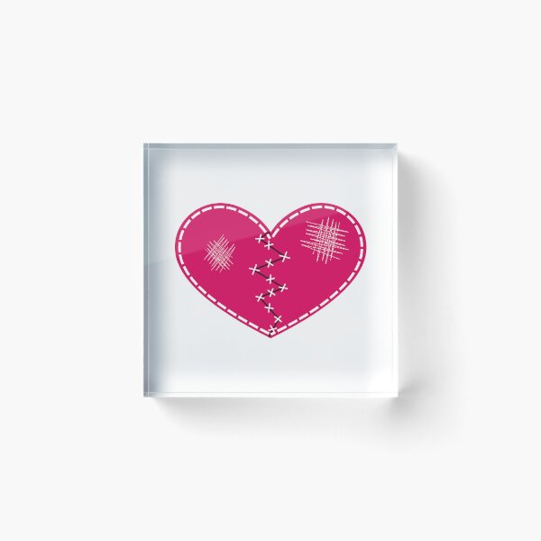 Item preview, Stitched Broken Heart (WhBG) designed and sold by mixMixtli.