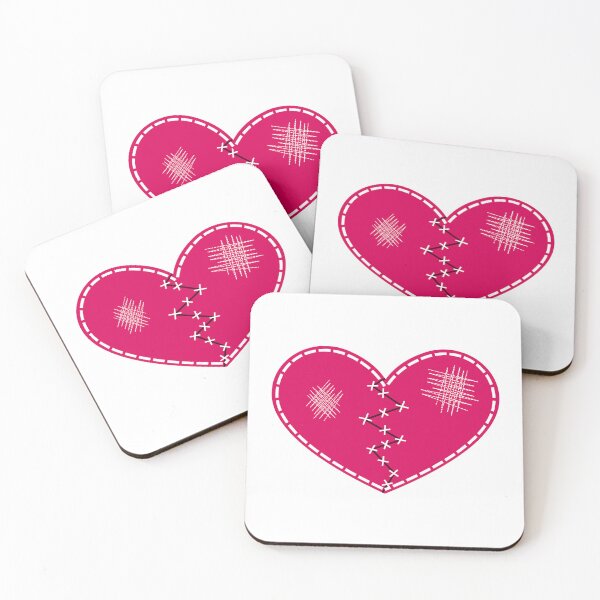 Item preview, Stitched Broken Heart (WhBG) designed and sold by mixMixtli.