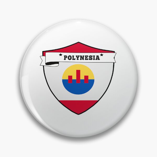 Artikelvorschau, POLYNESIA COUNTRY SHIELD, MINIMALISTISCHE POLYNESIA-FLAGGE, ICH LIEBE POLYNESIA, GEBOREN IN POLYNESIA, POLYNESI entworfen und verkauft von edestiney.