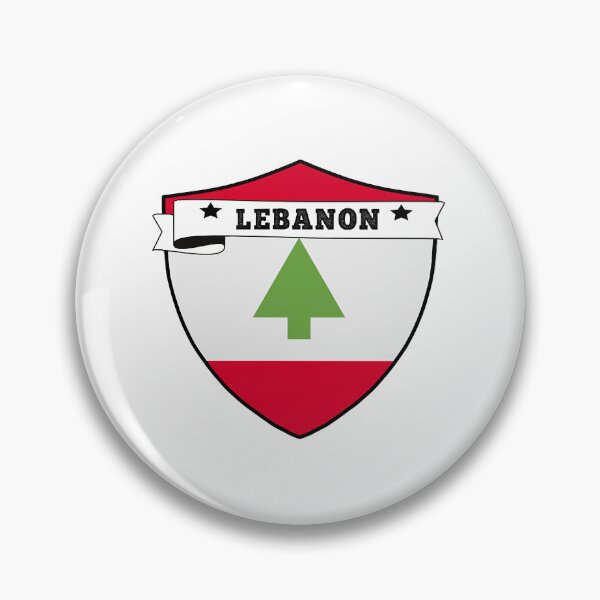 Artikelvorschau, LIBANON COUNTRY SHIELD, MINIMALISTISCHE LIBANON-FLAGGE, ICH LIEBE LIBANON, GEBOREN IM LIBANON, LIBANON-ABZEICHEN SH entworfen und verkauft von edestiney.