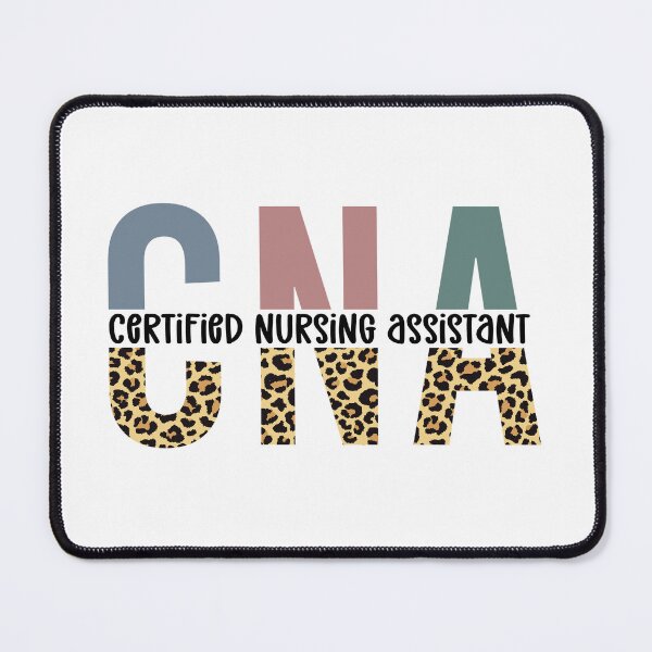 Item preview, CNA Certified Nursing Assistant | Gifts for CNA | CNA Cheetah print typography designed and sold by Violet Treasures.