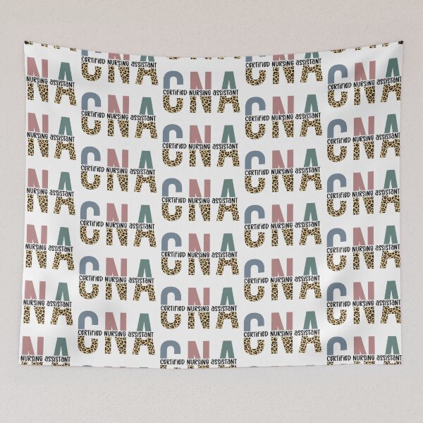 Artikelvorschau, CNA-zertifizierter Pflegeassistent | Geschenke für CNA | CNA Cheetah-Drucktypografie entworfen und verkauft von Violet Treasures.