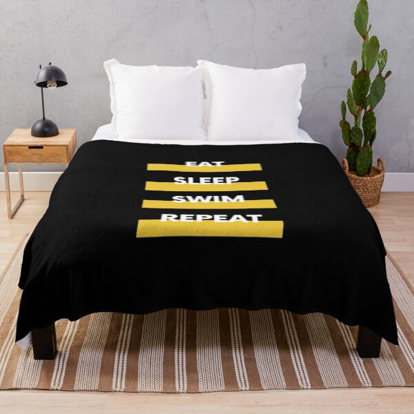 Item preview, Eat Sleep Swim Repeat Essential T-Shirt designed and sold by mercedesfr47.