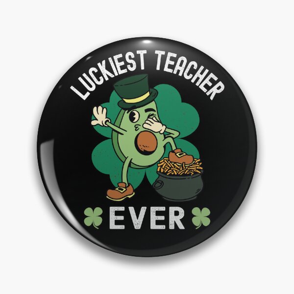 Item preview, Luckiest Teacher Ever, St Patricks Day Avocado designed and sold by Fabvity.