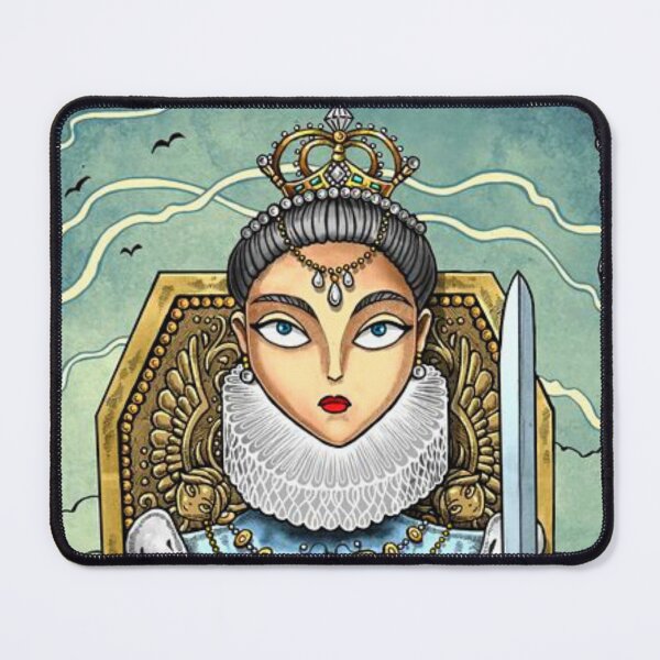 Item preview, Queen of Swords Tarot Card designed and sold by SpeakSarcasm.