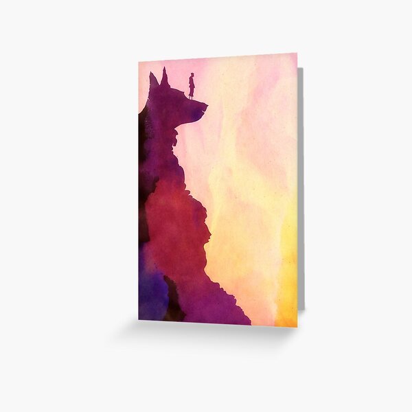 Peering Off From Dog Mountain Greeting Card