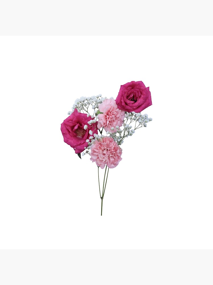 Pink babys breath daisies bouquet on Craiyon