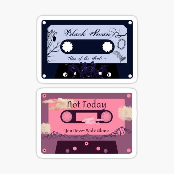 BTS Cassette Sticker Pack 4 Sticker