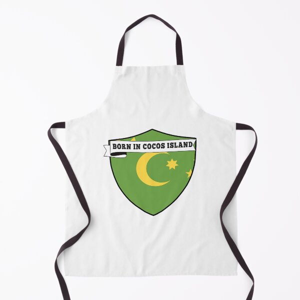 Item preview, BORN IN COCOS ISLAND , COCOS ISLAND COUNTRY SHIELD, MINIMALIST COCOS ISLAND FLAG, I LOVE COCOS ISLAN designed and sold by edestiney.