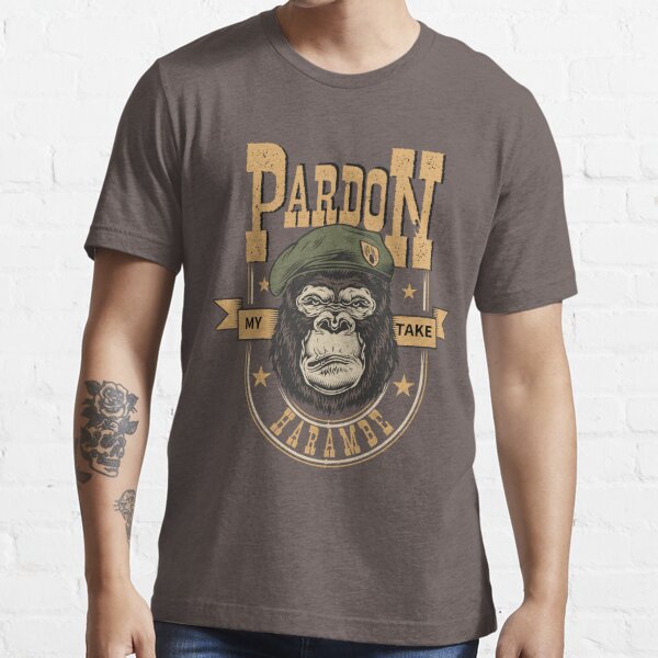 Pardon My Take Harambe Essential T-Shirt for Sale by IllustMarcs302