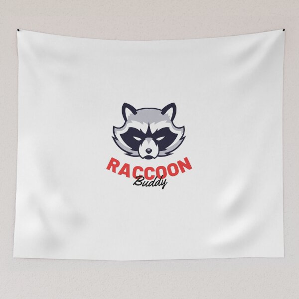 Item preview, LITTLE RACCOON BUDDY - vectorial cool raccoon logo designed and sold by MiKy1997.
