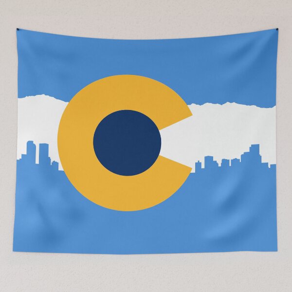 Item preview, Colorado State Flag - Nuggets 2 designed and sold by HootMoose.