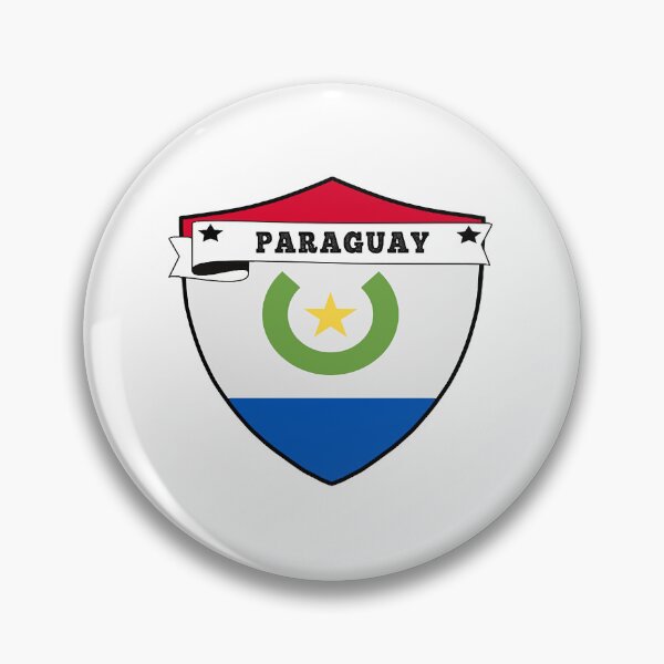 Item preview, PARAGUAY COUNTRY SHIELD, MINIMALIST PARAGUAY FLAG, I LOVE PARAGUAY , BORN IN PARAGUAY , PARAGUAY BAD designed and sold by edestiney.