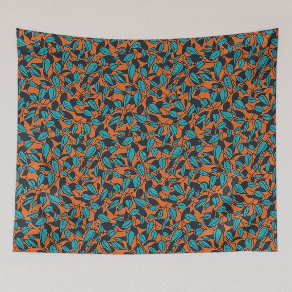 Item preview, Minimalist Leaf Line Art Illustration as a Seamless Surface Pattern Design designed and sold by ZaryaKiqo.