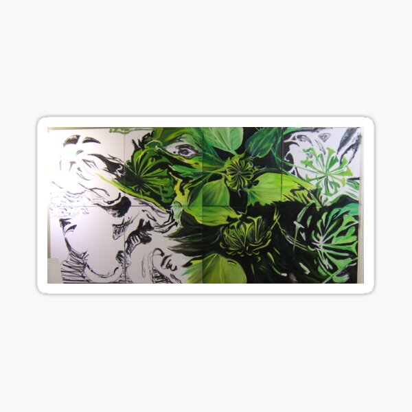 Goth Sunflowers Study Sticker