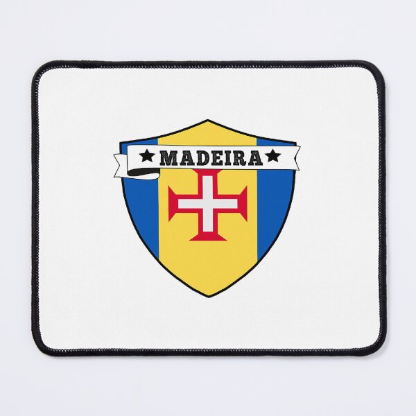 Item preview, MADEIRA COUNTRY SHIELD, MINIMALIST MADEIRA FLAG, I LOVE MADEIRA ,BLACK designed and sold by edestiney.