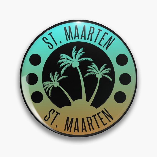 Item preview, St. Maarten Teal blue Gradient  | Sint Maarten | Saint Martin | Vacation, holiday trip, Travel gifts designed and sold by Violet Treasures.