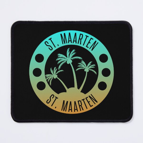 Item preview, St. Maarten Teal blue Gradient  | Sint Maarten | Saint Martin | Vacation, holiday trip, Travel gifts designed and sold by Violet Treasures.