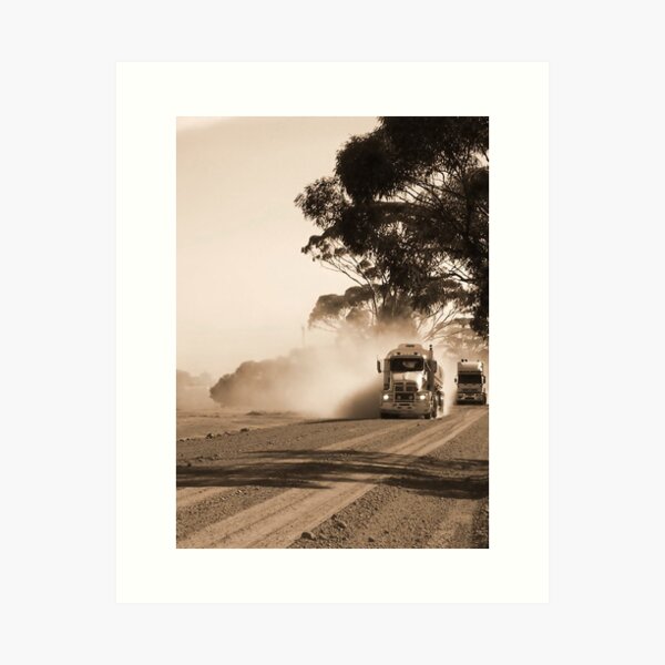Bulldust Drive Art Print