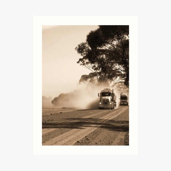 Bulldust Drive Art Print
