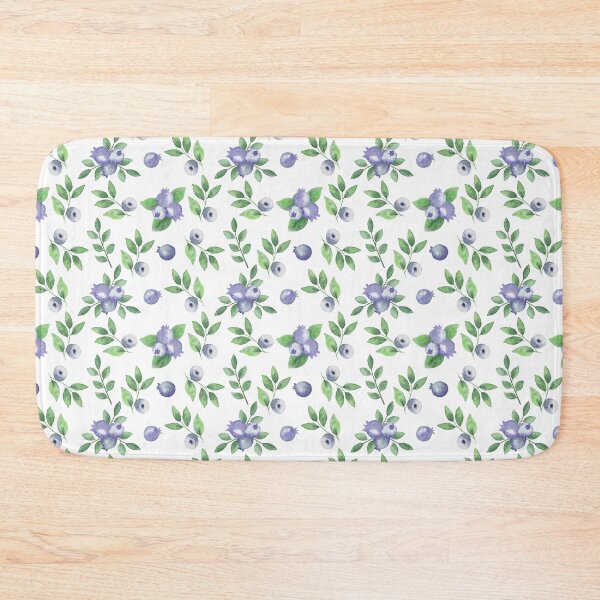 Item preview, Watercolor beautiful forest blueberry pattern  designed and sold by Natallia Leanovich.