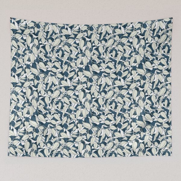 Item preview, Minimalist Leaf Line Art Illustration as a Seamless Surface Pattern Design designed and sold by ZaryaKiqo.