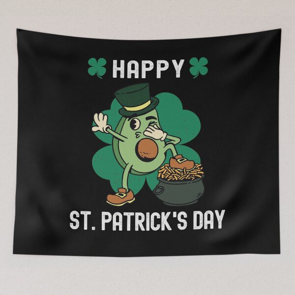 Item preview, Happy St. Patricks Day - Dabbing Avocado designed and sold by Fabvity.
