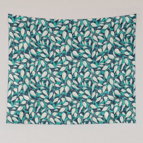 Item preview, Minimalist Leaf Line Art Illustration as a Seamless Surface Pattern Design designed and sold by ZaryaKiqo.