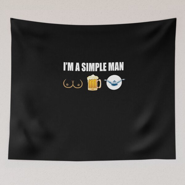 Item preview, SWIMMING, i am a simple man, funny sport, funny designed and sold by Chapman88.