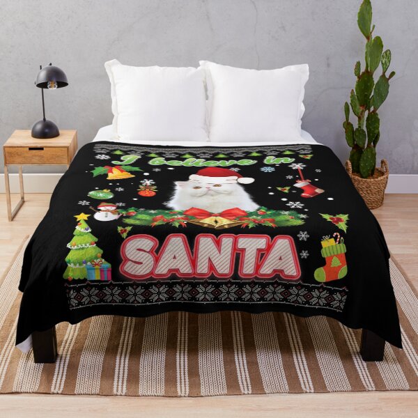 Item preview, I Believe In Santa Persian Cat Christmas Claws Sweater Ugly  designed and sold by 77tara.