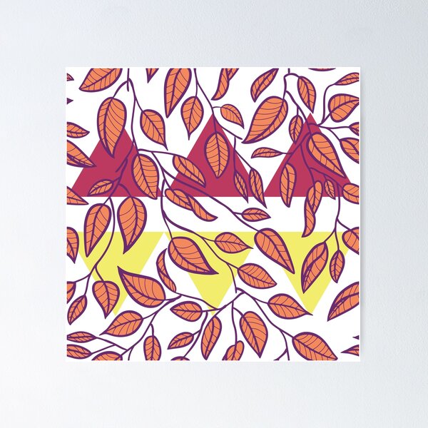 Item preview, Minimalist Leaf Line Art Illustration as a Seamless Surface Pattern Design designed and sold by ZaryaKiqo.
