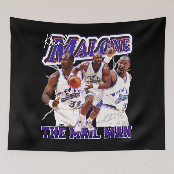 Item preview, Vintage KARL MALONE The Mail Man Basketball Legend Signature Retro 80s 90s Bootleg Rap Style designed and sold by Jonas Homenick ⭐⭐⭐⭐⭐(316).