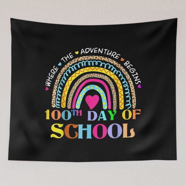 Item preview, 100 Days Smarter Happy 100th Day Of School Rainbow Leopard  designed and sold by 77tara.
