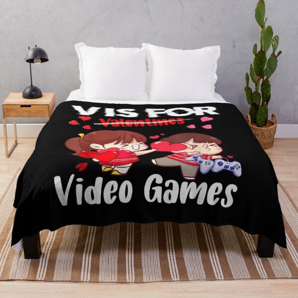 Item preview, V Is For Video Games Funny Gamer Boy Men Valentines Day 2022 designed and sold by 77tara.