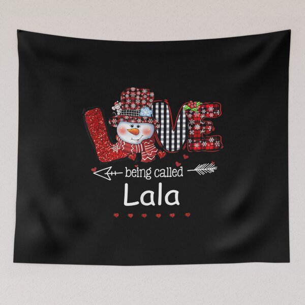 Item preview, Love Being Called Lala Snowman Christmas Red Plaid  designed and sold by 77tara.