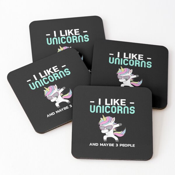 Item preview, I Like Unicorns And Maybe 3 People Funny Magical Unicorn  designed and sold by laurenm233.