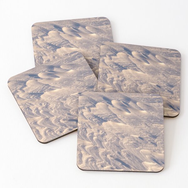 Item preview, Abstracts by Nature - Wind Sculpted Snow Reliefs in Gold and Blue designed and sold by Georgia Mizuleva.
