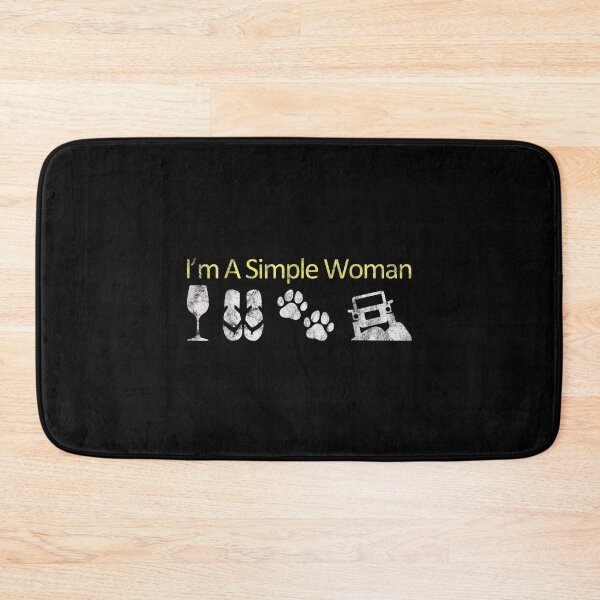 Item preview, I'm A Simple Woman Loves Wine Flip Flop Dog And 4x4  designed and sold by 77tara.