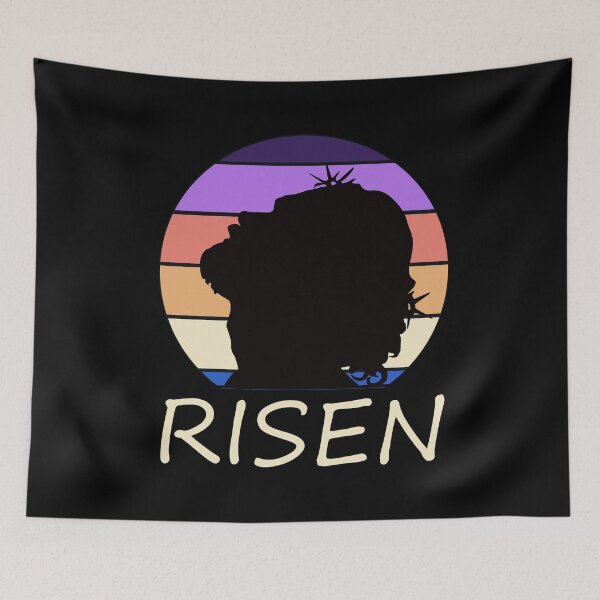 Item preview, Jesus is risen easter yellow text designed and sold by CharisCreations.