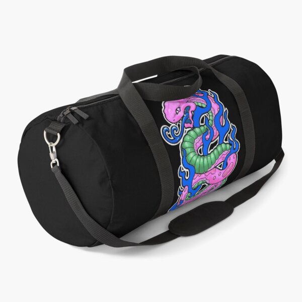 Item preview, Bubblegum pink snake with blue flames, 90s tattoo style designed and sold by weilertsen.