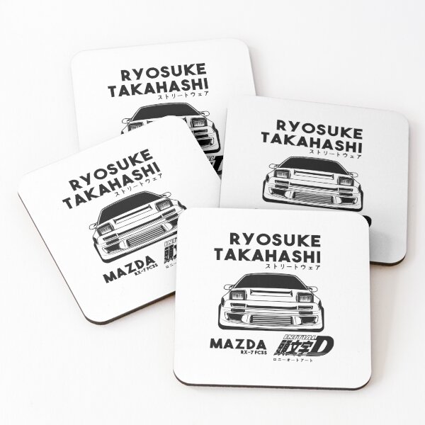 Item preview, Mazda RX 7 Initial D ( Black print ) 5  designed and sold by edestiney.