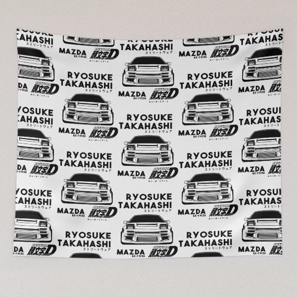 Item preview, Mazda RX 7 Initial D ( Black print ) 5  designed and sold by edestiney.
